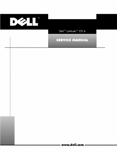 Dell Latitude CPi Service Manual